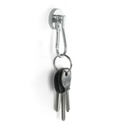 Magnet med karbinhake 2-pack, Silver