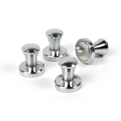 Magnet med knopp 4-pack, Silver