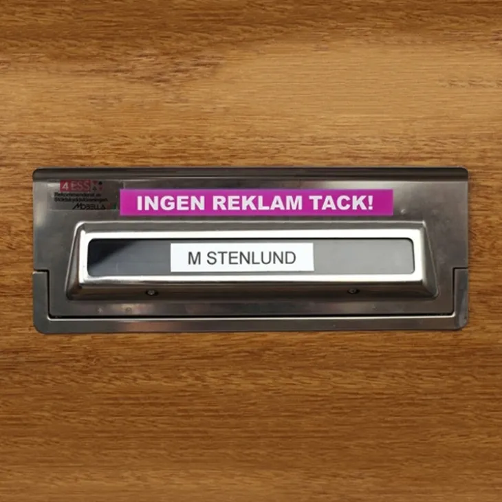 Magnetskylt Ingen Reklam Tack