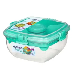 Matlåda för sallad med bestick 1,1L, Sistema