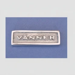 Metallskylt med ram, Vänner