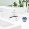 Minibyrå 3 lådor, iDesign, Vit