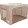 Mjuk förvaringslåda med fönster 77L, Beige