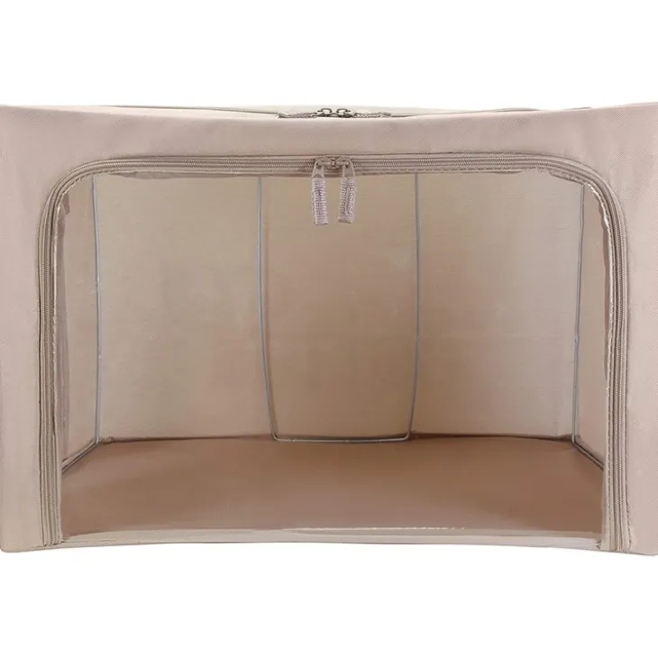Mjuk förvaringslåda med fönster 77L, Beige