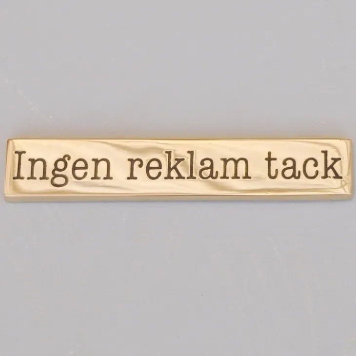 Mässningsskylt, Ingen reklam tack
