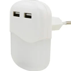 Nattlampa med USB-portar