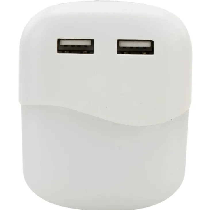 Nattlampa med USB-portar