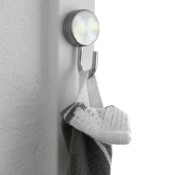 Rund magnetkrok 2-pack, Silver