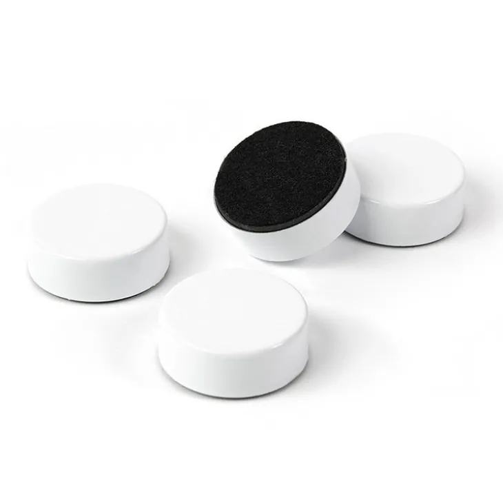 Rund magnet 4-pack, Vit