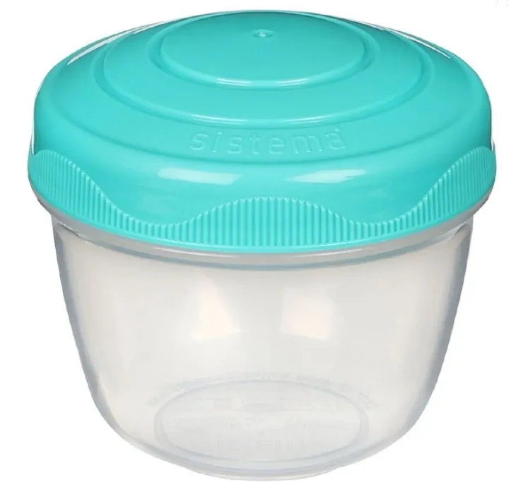 Rund miniburk i plast 0,15L, Sistema