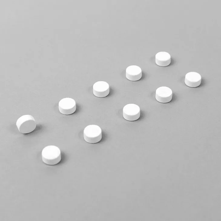 Rund minimagnet 10-pack, Vit