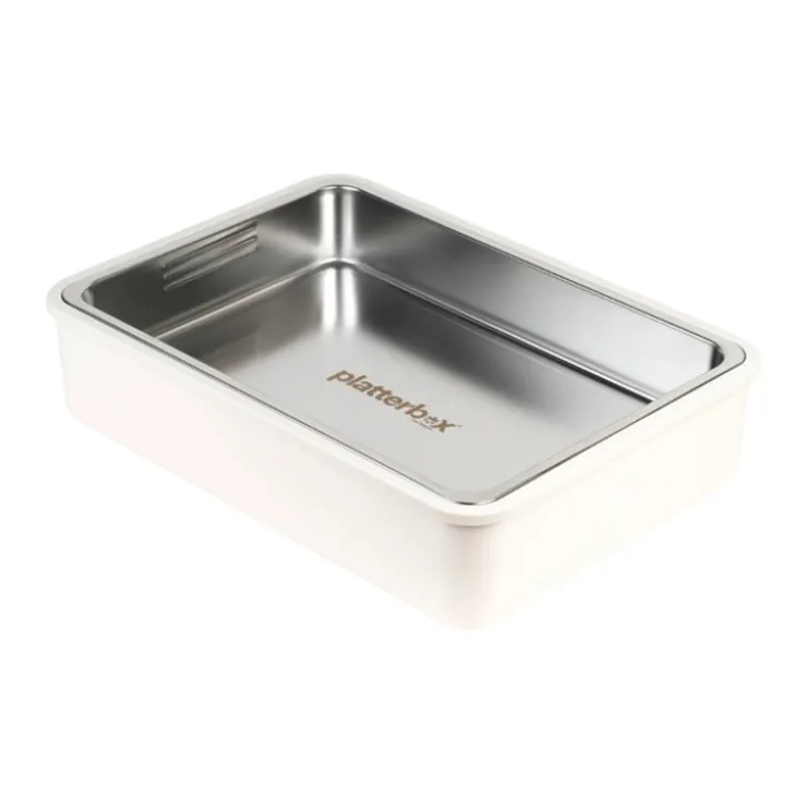 Serveringslåda med kylklampar, Platterbox