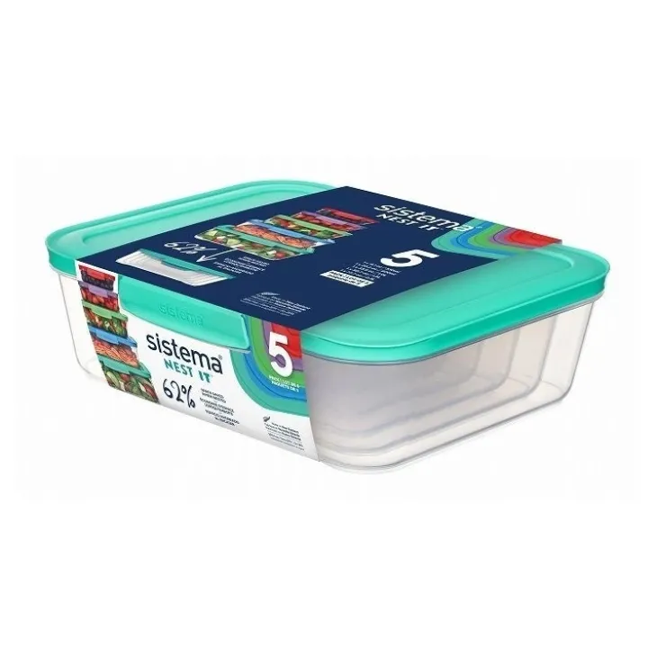 Set med matlådor 5-pack, Sistema
