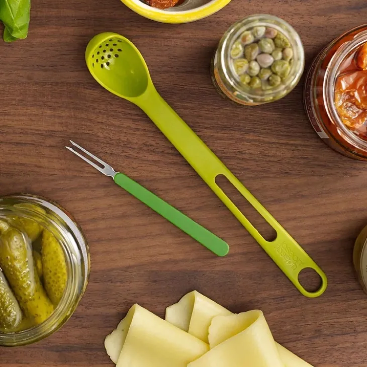 Sked och gaffel för antipasti