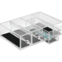 Smal minibyrå 4 lådor, Clarity