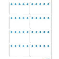 Små burketiketter 56-pack