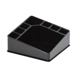 Sminkställ med 8 fack, CONFIGURABLE, 22 x 13 x H 8 cm, Svart