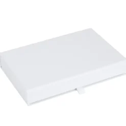 Smyckesask med 7 fack, magnetlås, BIGSO JOLIE, 26,5 x 19 x H 5 cm, Vit