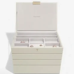 Smyckesskrin 4 våningar, Classic, Stackers, Beige