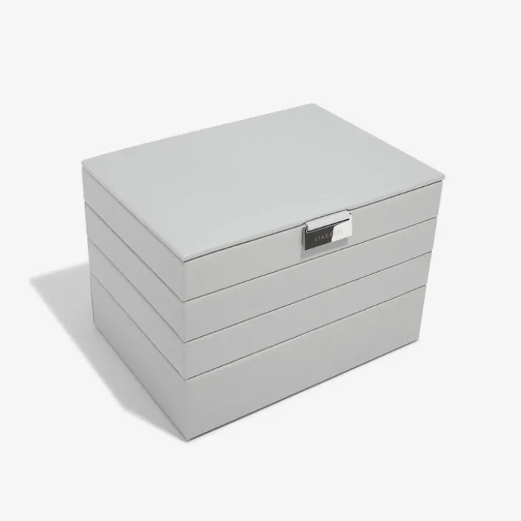 Smyckesskrin 4 våningar, Classic, Stackers, Grå