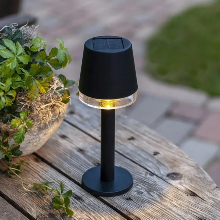 Solcellsladdad bordslampa mini