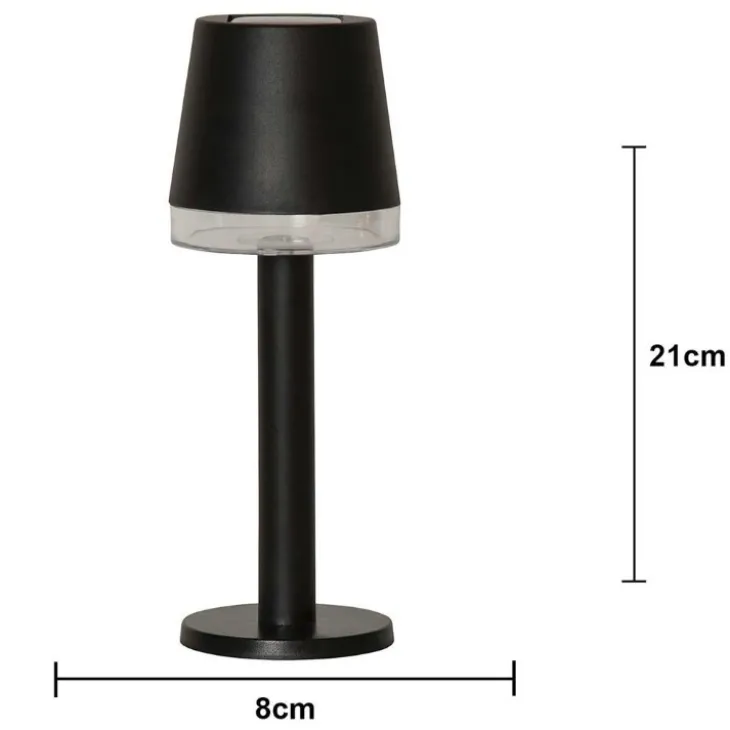 Solcellsladdad bordslampa mini