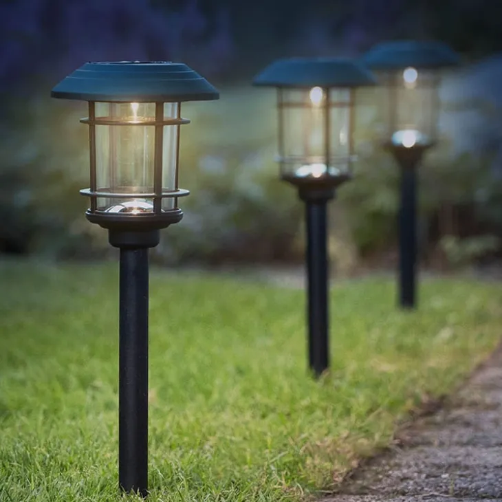 Solcellsladdad gångbelysning, 3-pack