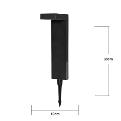 Solcellsladdad markbelysning, 38 cm