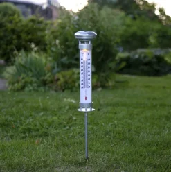 Solcellsladdad utomhustermometer