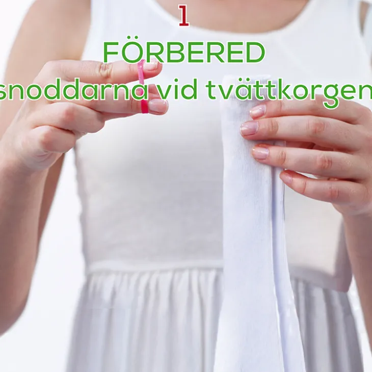 Sortera strumpor Strumpsnodd