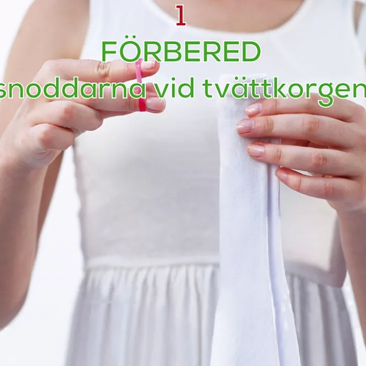 Sortera strumpor Strumpsnodd