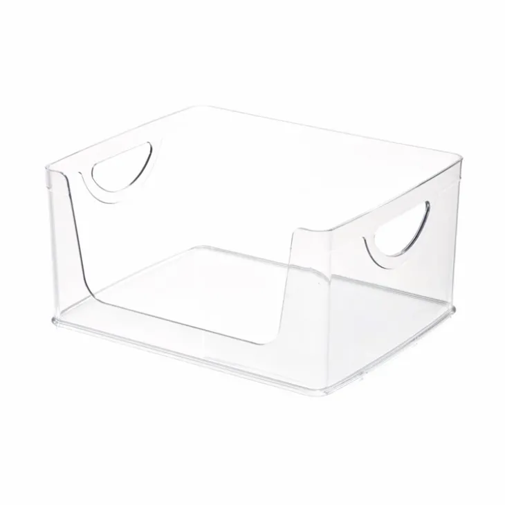 Stapelbar låda med öppen front, 25,4x20,3cm, iDesign
