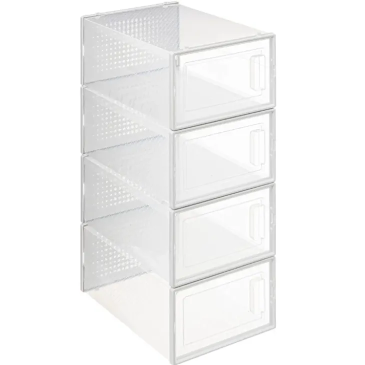 Stapelbar skolåda med lucka 4-pack