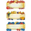 Syltburksetiketter 12-pack, Fruktkorg