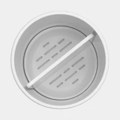 Tandborstmugg med avdelare, Brabantia, Vit