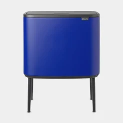 Återvinningsstation på ben med 2 fack, Brabantia, Blå