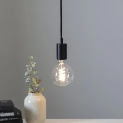 Textilsladd med E27 sockel, 40W