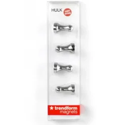 Timglasformad magnet 4-pack, Silver