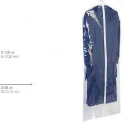 Transparent klädpåse, 150cm