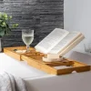 Utdragbar badkarsbricka i bambu, 70-105cm