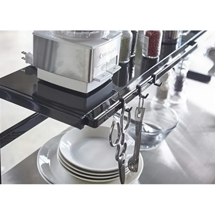 Utdragbar hylla i metall, 54-92cm, Yamazaki